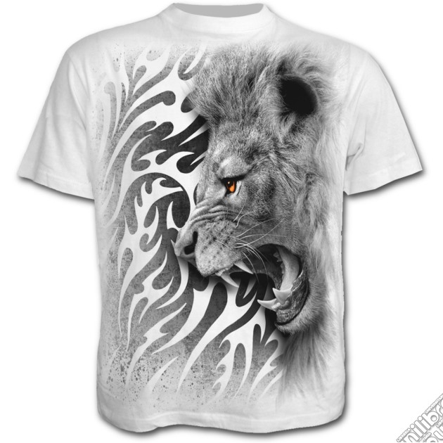 Tribal Lion T-shirt White L gioco di Spiral