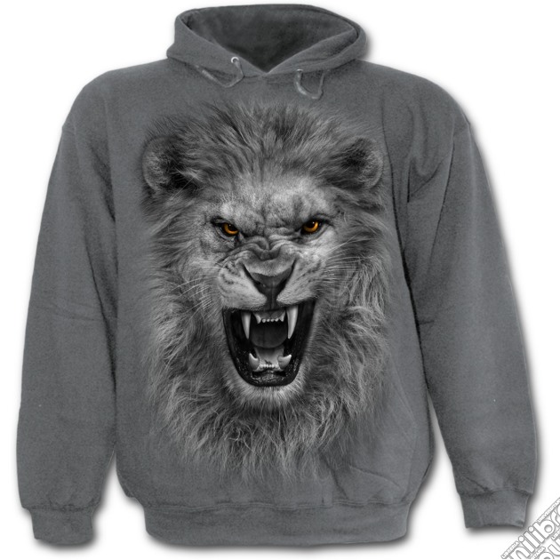 Tribal Lion Hoody Charcoal L gioco di Spiral