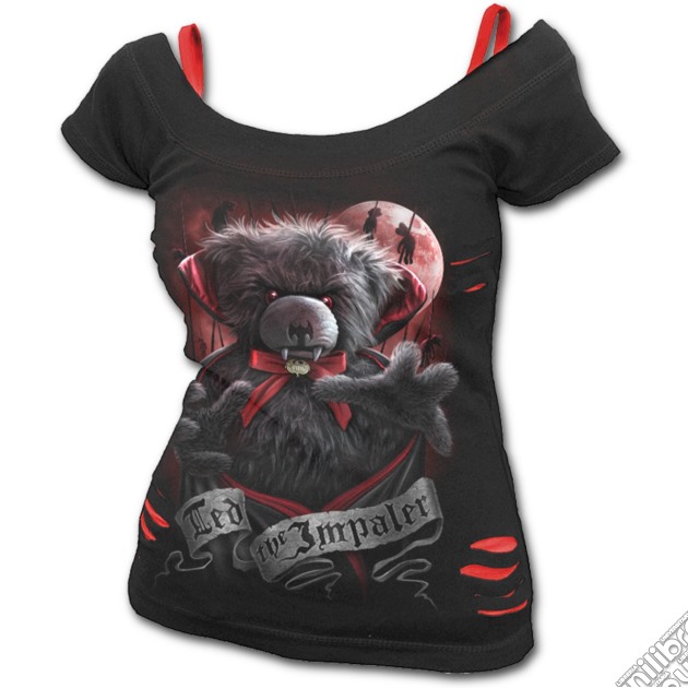 Ted The Impaler - Teddy Bear 2in1 Red Ripped Top Black M gioco di Spiral