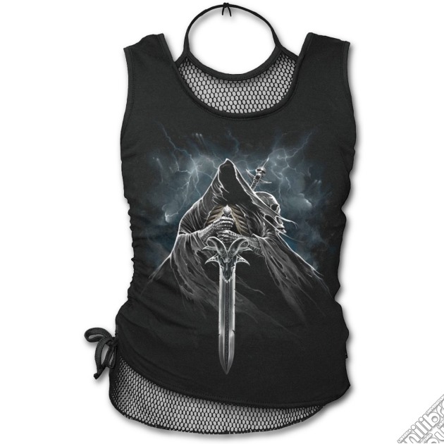 Grim Rider 2in1 Neck Tie Mesh Top Black Xl gioco di Spiral