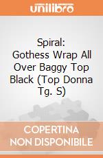 Spiral: Gothess Wrap All Over Baggy Top Black (Top Donna Tg. S) giochi
