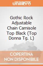 Gothic Rock Adjustable Chain Camisole Top Black (Top Donna Tg. L) gioco di Spiral