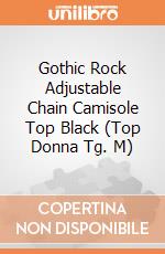 Gothic Rock Adjustable Chain Camisole Top Black (Top Donna Tg. M) gioco di Spiral