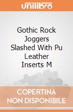 Gothic Rock Joggers Slashed With Pu Leather Inserts M gioco di Spiral