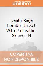 Death Rage Bomber Jacket With Pu Leather Sleeves M gioco di Spiral