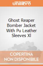 Ghost Reaper Bomber Jacket With Pu Leather Sleeves Xl gioco di Spiral
