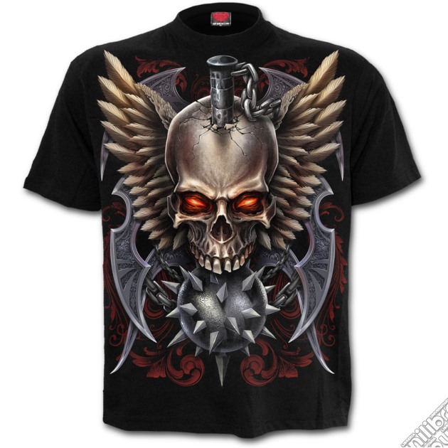 Maced Skull T-shirt Black (T-Shirt Unisex Tg. XL) gioco di Spiral