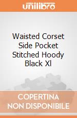 Waisted Corset Side Pocket Stitched Hoody Black Xl gioco di Spiral