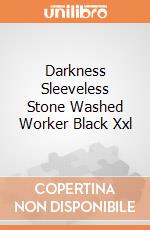 Darkness Sleeveless Stone Washed Worker Black Xxl gioco di Spiral