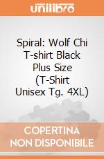 Spiral: Wolf Chi T-shirt Black Plus Size (T-Shirt Unisex Tg. 4XL) gioco di Spiral