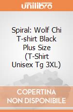 Spiral: Wolf Chi T-shirt Black Plus Size (T-Shirt Unisex Tg 3XL) gioco di Spiral