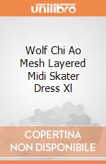 Wolf Chi Ao Mesh Layered Midi Skater Dress Xl gioco di Spiral