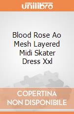 Blood Rose Ao Mesh Layered Midi Skater Dress Xxl gioco di Spiral