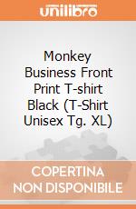 Monkey Business Front Print T-shirt Black (T-Shirt Unisex Tg. XL) gioco di Spiral