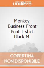 Monkey Business Front Print T-shirt Black M gioco di Spiral