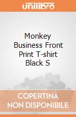 Monkey Business Front Print T-shirt Black S gioco di Spiral