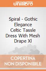 Spiral - Gothic Elegance Celtic Tassle Dress With Mesh Drape Xl gioco di Spiral