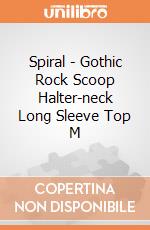 Spiral - Gothic Rock Scoop Halter-neck Long Sleeve Top M gioco di Spiral