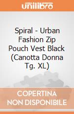 Spiral - Urban Fashion Zip Pouch Vest Black (Canotta Donna Tg. XL) gioco di Spiral