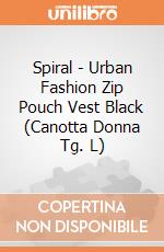 Spiral - Urban Fashion Zip Pouch Vest Black (Canotta Donna Tg. L) gioco di Spiral