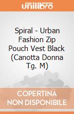 Spiral - Urban Fashion Zip Pouch Vest Black (Canotta Donna Tg. M) gioco di Spiral