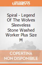 Spiral - Legend Of The Wolves Sleeveless Stone Washed Worker Plus Size M gioco