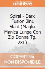 Spiral - Dark Fusion 2in1 Slant (Maglia Manica Lunga Con Zip Donna Tg. 2XL) gioco di Spiral