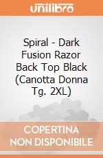 Spiral - Dark Fusion Razor Back Top Black (Canotta Donna Tg. 2XL) gioco di Spiral