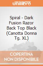 Spiral - Dark Fusion Razor Back Top Black (Canotta Donna Tg. XL) gioco di Spiral