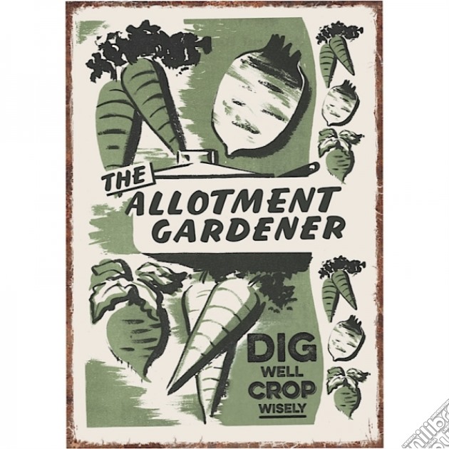 Large Tin Signs - Tin Sign Large - Allotment Gardener gioco
