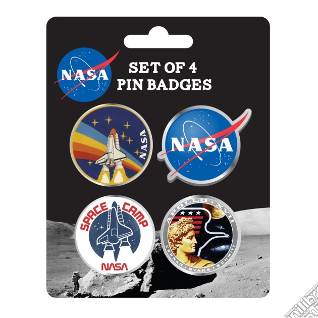 Nasa - Enamel Badge Set Of 4 - Nasa (badges) gioco