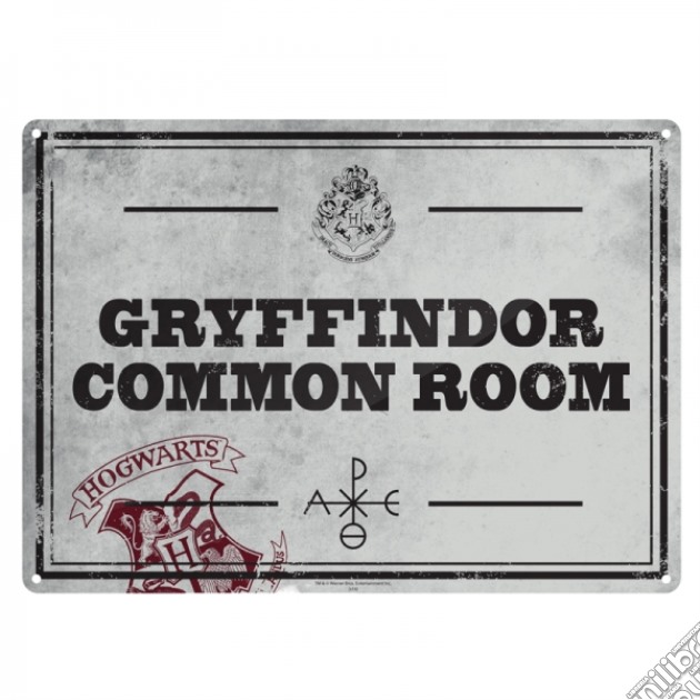 Tin Sign Small - Harry Potter (Common Room) gioco