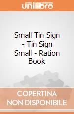 Small Tin Sign - Tin Sign Small - Ration Book gioco di Half Moon Bay