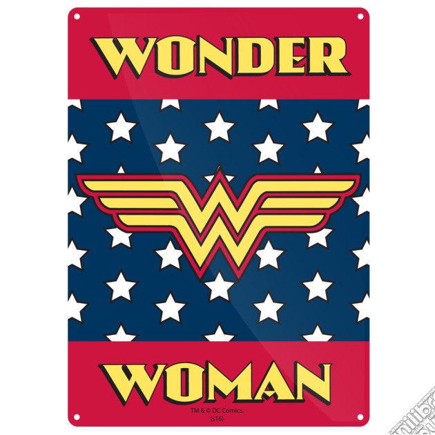 Dc Comics: Wonder Woman - Logo (Targa Metallica Piccola) gioco