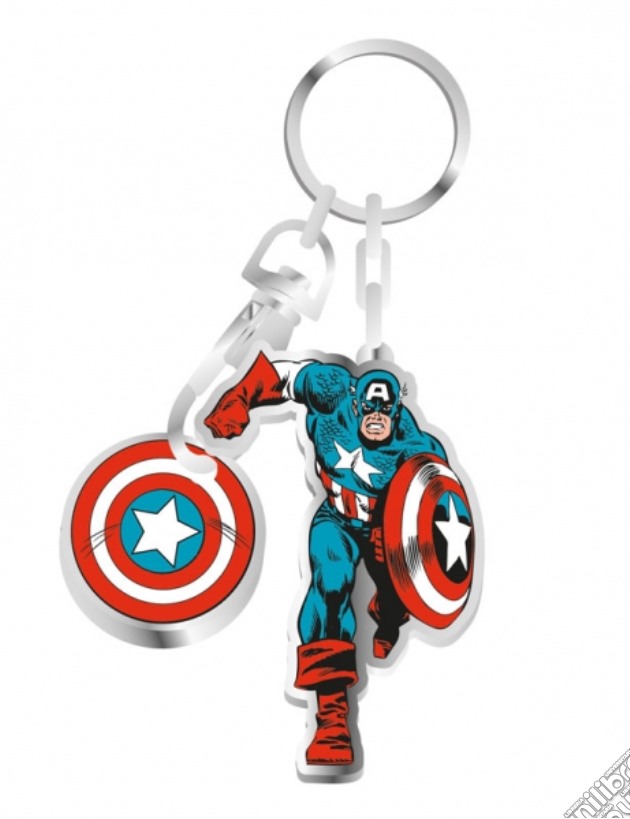 Marvel - Captain America Keyring On Backing Card Boxed (Portachiavi) gioco