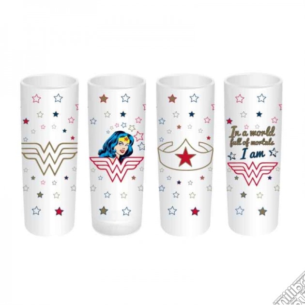 Wonder Woman - Stars (Set 4 Bicchieri) gioco di Half Moon Bay
