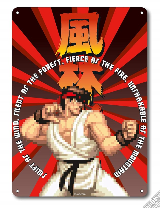 Street Fighter - Ryu (Targa Metallica Piccola) gioco