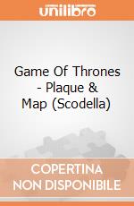 Game Of Thrones - Plaque & Map (Scodella) gioco di Half Moon Bay