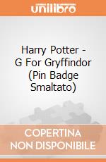 Harry Potter - G For Gryffindor (Pin Badge Smaltato) gioco di Half Moon Bay