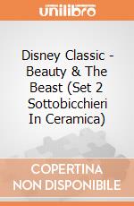 Disney Classic - Beauty & The Beast (Set 2 Sottobicchieri In Ceramica) gioco