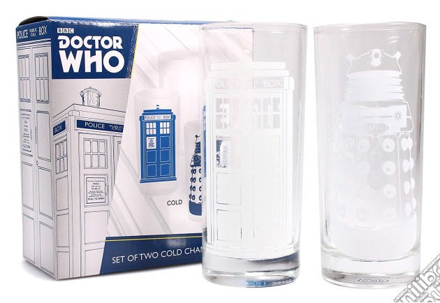 Dr Who - Tardis & Dalek Cold Change (Set 2 Bicchieri) gioco di Half Moon Bay