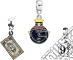 Harry Potter: Set Di Charm Hogwarts Placcato Argento (Set 3 Ciondoli) giochi