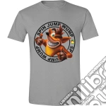 Crash Bandicoot - Jump Wump Crash Grey Melange (T-Shirt Unisex Tg. 2XL) giochi