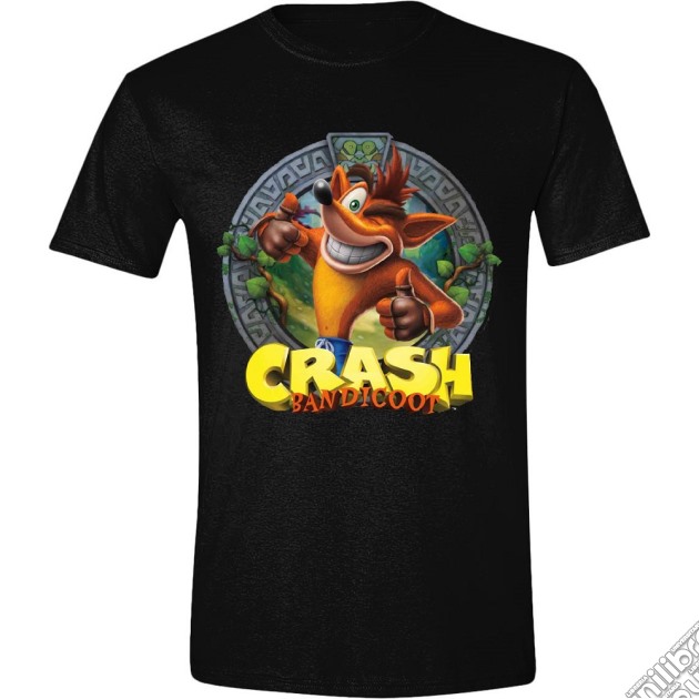 Crash Bandicoot - Logo Black (T-Shirt Unisex Tg. L) gioco di TimeCity