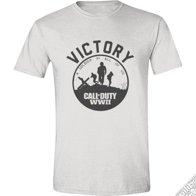 Call Of Duty: Wwii - Victory White (T-Shirt Unisex Tg. L) gioco