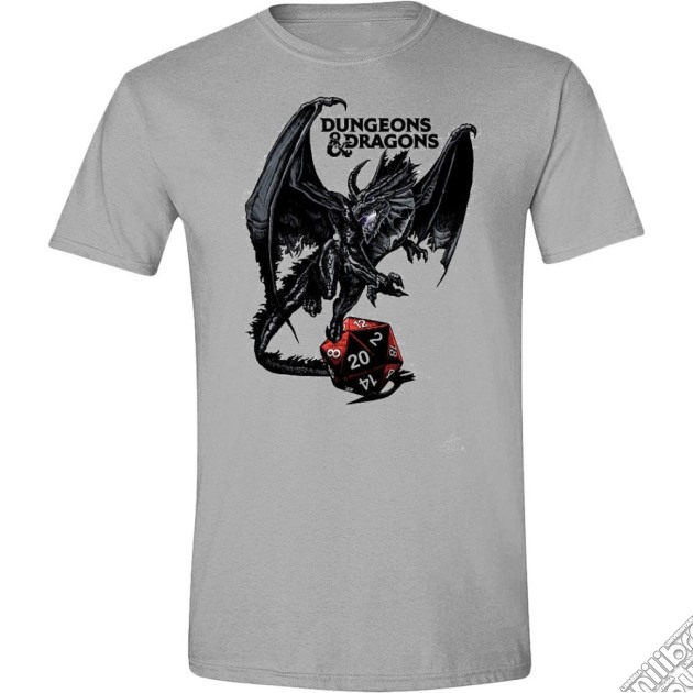 Dungeons & Dragons - Dragon Logo Grey Melange (T-Shirt Unisex Tg. 2XL) gioco di Terminal Video