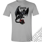 Dungeons & Dragons - Dragon Logo Grey Melange (T-Shirt Unisex Tg. 2XL) giochi