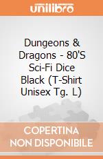 Dungeons & Dragons - 80'S Sci-Fi Dice Black (T-Shirt Unisex Tg. L) gioco di Terminal Video