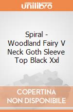 Spiral - Woodland Fairy V Neck Goth Sleeve Top Black Xxl gioco di Spiral