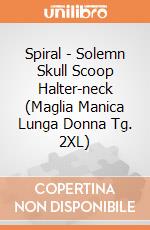 Spiral - Solemn Skull Scoop Halter-neck (Maglia Manica Lunga Donna Tg. 2XL) gioco di Spiral